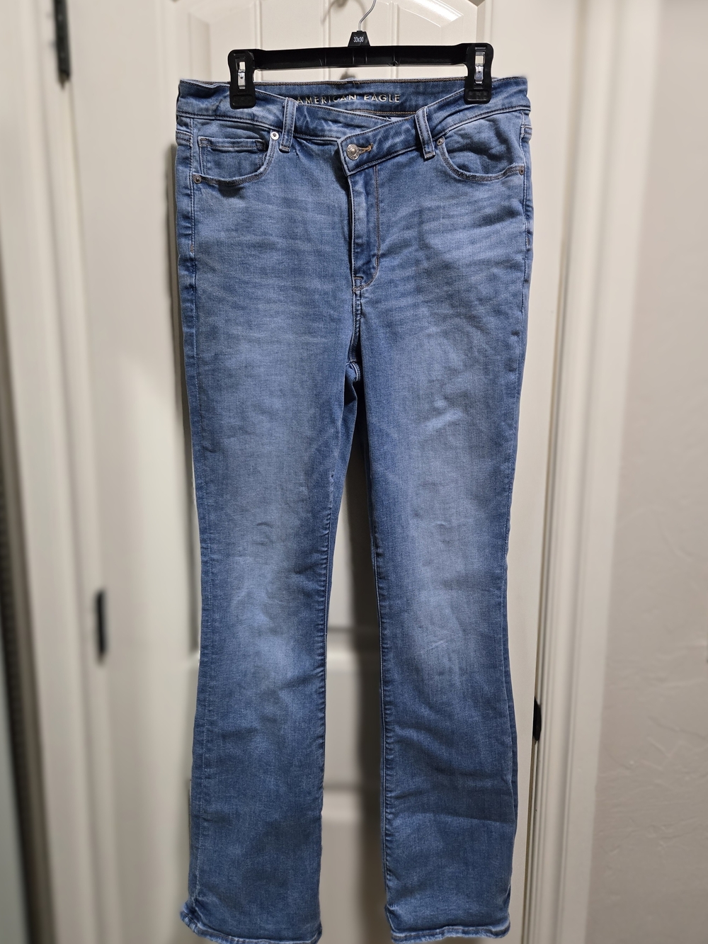 American Eagle Outfitters Light Blue Flare & Wide Leg Jeans 12